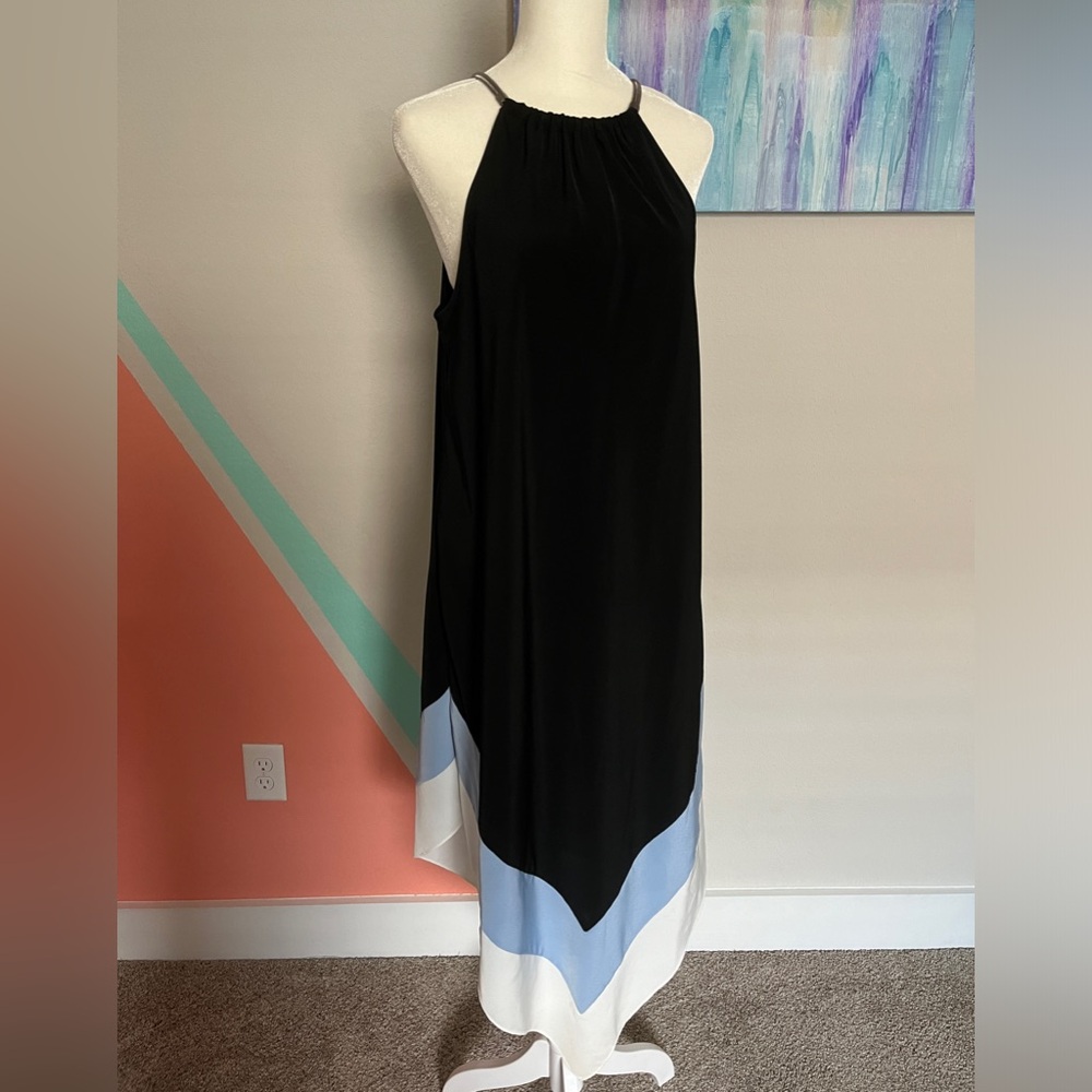Alfani Maxi Dress with beautiful accent neck